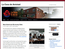 Tablet Screenshot of lacasadeamistad.org